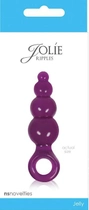 Анальная пробка Jolie Ripples Jelly Anal Plug Mini цвет фиолетовый (15763017000000000) - изображение 1