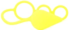 Анальная пробка с эрекционными кольцами Renegade 3 Ring Circus Medium цвет желтый (19506012000000000) - изображение 3
