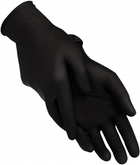 Одноразовые перчатки Nitromax нитриловиниловые без пудры L 10 шт Черные (NT-NTR-BLKL) - изображение 4