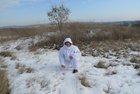 Білий маскувальний костюм для зимового полювання великий розмір One Size - зображення 3