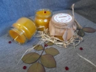 Набір свічок з натурального бджолиного воску в скляній баночці "настрій" Zigrivay 3шт (6.5х5.5см)(10036) - зображення 3