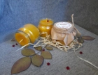 Набір свічок з натурального бджолиного воску в скляній баночці "настрій" Zigrivay 3шт (6.5х5.5см)(10036) - зображення 4