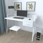 Письменный стол Ferrum-decor Комфорт 750x1000x600 Белый металл ДСП Белый 32 мм (KOMF015)