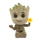 Цветочный горшок кашпо Primo Грут Groot для цветов и канцелярии (GR-05) Primo GR-05 серый