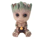 Цветочный горшок кашпо Primo Грут Groot для цветов и канцелярии (GR-06) Primo GR-06 серый