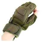 Перчатки тактические беспалые замшевые MFH Protect, цвет койот, XL - изображение 6