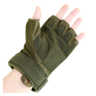 Перчатки тактические беспалые замшевые MFH Protect, цвет олива, XL - изображение 6