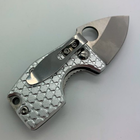 Складной нож брелок Mini Knife серебристый подарочная упаковка - изображение 3