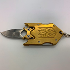 Брелок Нож трансформер Transformers Knife золотистый - изображение 3