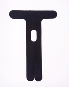 Тейпы для локтевого сустава Pre-cut, для локтей, кинезио пластырь для локтевого сустава (упаковка 2 шт), чорный - изображение 1