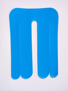 Тейпы для спины Pre-cut, для поясницы, кинезио пластырь для спины (упаковка 2 шт), голубой - изображение 1