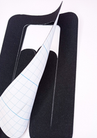 Тейпы для колена Pre-cut, для мениска, кинезио пластырь для колена (упаковка 2 шт), чорный - изображение 2