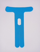 Тейпи для ліктьового суглоба Pre-cut, для ліктів, кінезіо пластир для ліктьового суглоба (упаковка 2 шт), блакитний - зображення 1