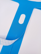 Тейпи для ліктьового суглоба Pre-cut, для ліктів, кінезіо пластир для ліктьового суглоба (упаковка 2 шт), блакитний - зображення 2