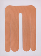 Тейпи для спини Pre-cut, для попереку, кінезіо пластир для спини (упаковка 2 шт), бежевий - зображення 1