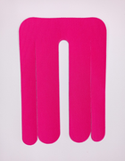 Тейпы для спины Pre-cut, для поясницы, кинезио пластырь для спины (упаковка 2 шт), розовый - изображение 1