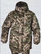 Куртка зимова до -20 Mavens "Піксель ВСУ", з липучками для шевронів, куртка бушлат для полювання та риболовлі, розмір 60 - зображення 1
