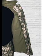 Куртка зимняя до -20 Mavens "Пиксель ВСУ", с липучками для шевронов, куртка бушлат для охоты и рыбалки, размер 58 - изображение 2