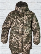 Куртка зимняя до -20 Mavens "Пиксель ВСУ", с липучками для шевронов, куртка бушлат для охоты и рыбалки, размер 54 - зображення 1