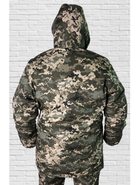 Куртка зимняя до -20 Mavens "Пиксель ВСУ", с липучками для шевронов, куртка бушлат для охоты и рыбалки, размер 58 - изображение 3