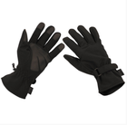 Тактичні рукавички MFH Softshell із частковим посиленням чорні р-р XL (15780A_XL) - зображення 1