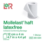 Бинт самофиксирующий Mollelast® haft latex free 12 см х 4 м - изображение 3