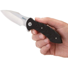 Ежедневный EDC нож CRKT Terrestrial 3.36 inch Plain Edge Black Handle 5370C - изображение 4