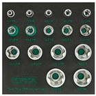 Набор головок Toptul Torx Plus EPR 1/4"-3/8"-1/2" 6EPR-32EPR 16 предметов (GABF1601)