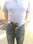 Кобура Beneks для Револьвер 3" поясная формованная с клипсой кожа Черная - изображение 6