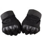 Мужские перчатки тактические Oakley беспалые черные размер М окружность ладони 19-21 см (EL-711-V ) - изображение 5