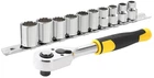 Набор торцевых головок 3/8" Stanley STMT82670-0 в металлическом держателе 11 предметов (STMT82670-0)