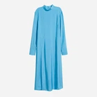 Платье миди осеннее женское H&M 0561019_голуб 34 Голубое (KZ2000001249871_KAY2000001249871_LD2000001249871)
