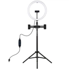 Кольцевая USB LED лампа Puluz PKT3062B 11.8 " + штатив 1.65 м
