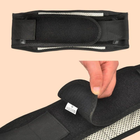 Пояс для поясницы турмалиновый S&M турмалиновый пояс для поясницы бандаж турмалиновый пояс при болях в спине черный размера L - зображення 4