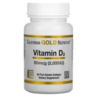 Витамины California Gold Nutrition витамин D3 2000 МЕ 90 капсул
