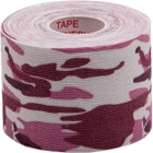 Кинезио тейп IVN Kinesio tape в рулоне 5 см х 5 м эластичный пластырь камуфлированный Бордовый (IV-6653KAM-2) - изображение 2