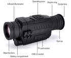 Цифровой прибор ночного видения бинокль Camorder WG535 5-х кратный zoom с функцией записи для охотников и рыбаков - изображение 3
