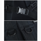 Тактический рюкзак походный мужской черный армейский 40 л - изображение 7