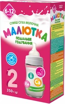 Молочна суха суміш Малютка-2 Подальше годування 6-12 місяців 350 г (4820199500060_1)