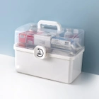 Аптечка-органайзер для лекарств MVM PC-16 размер M пластиковая Белая (PC-16 M WHITE) - изображение 4