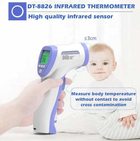 Электронный бесконтактный медицинский термометр инфракрасный DT-8826 (сертификат СЕ,возможность калибровки) - изображение 4