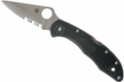 Карманный нож Spyderco Delica 4, напівсерейтор (C11PSBK) - изображение 1