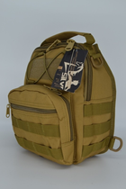 Сумка рюкзак Тактична EDC Слінг Silver Knight 098 пісочний - зображення 4
