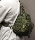 Сумка рюкзак Тактическая EDC Слинг Silver Knight 098 оливковый - изображение 4