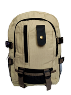 Рюкзак мужской тактический облегченный 41х27х15 см. Песочный (7464) - изображение 2