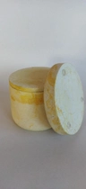 Свеча ароматическая в гипсовом кашпо 8,5 см кокосовый воск - изображение 3