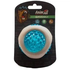 Іграшка для собак AnimAll GrizZzly LED-м'яч що світиться, біло-синій