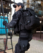 Рюкзак тактический Eagle M09B (штурмовой, военный) мужская сумка Черный - изображение 15