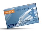 Перчатки Виниловые Неопудренные MEDIOK Голубые M (100 шт) - изображение 1