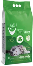 Наполнитель для кошачьего туалета Van Cat Super Premium Quality Aloe Vera Бентонитовый комкующий 5 кг (8699245857344/8699245856330)